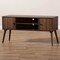 Baxton Studio Alard Mid-Century Walnut Brown Finished 2-Door Wood TV Stand 159-9850 - alternate 8